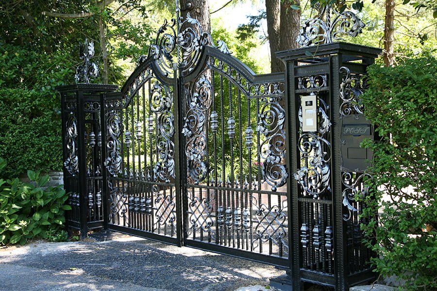 cast iron electric gates